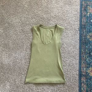 Green tank top. XS
